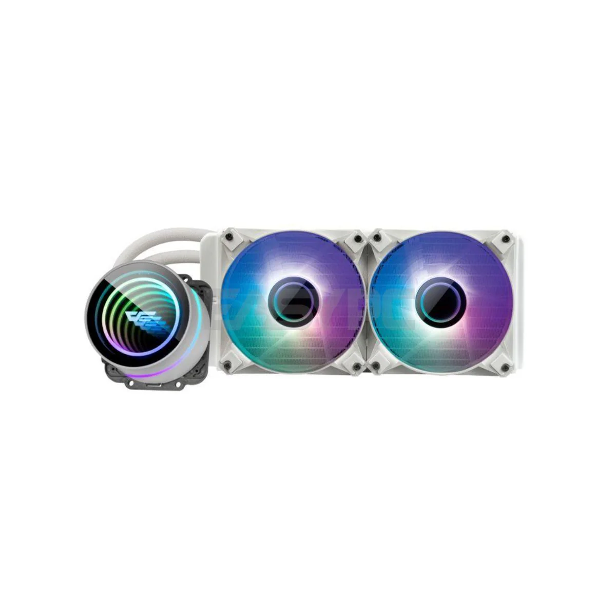 DarkFlash Twister DX 240 V2.6 ARGB AIO CPU Liquid Cooler White - Image 4