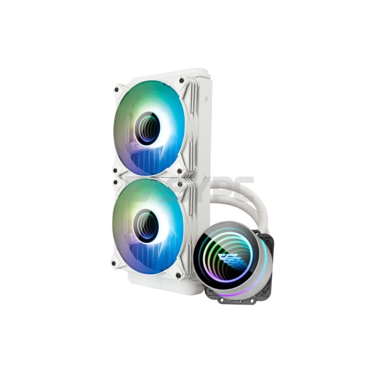 DarkFlash Twister DX 240 V2.6 ARGB AIO CPU Liquid Cooler White - Image 5