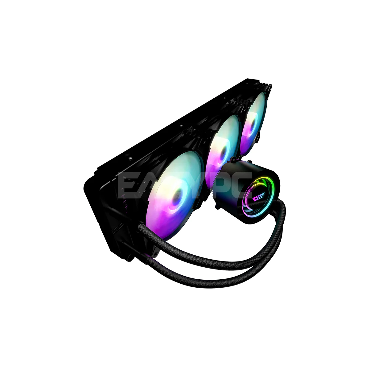 DarkFlash DX 360 RGB AIO CPU Liquid Cooler Black - Image 2