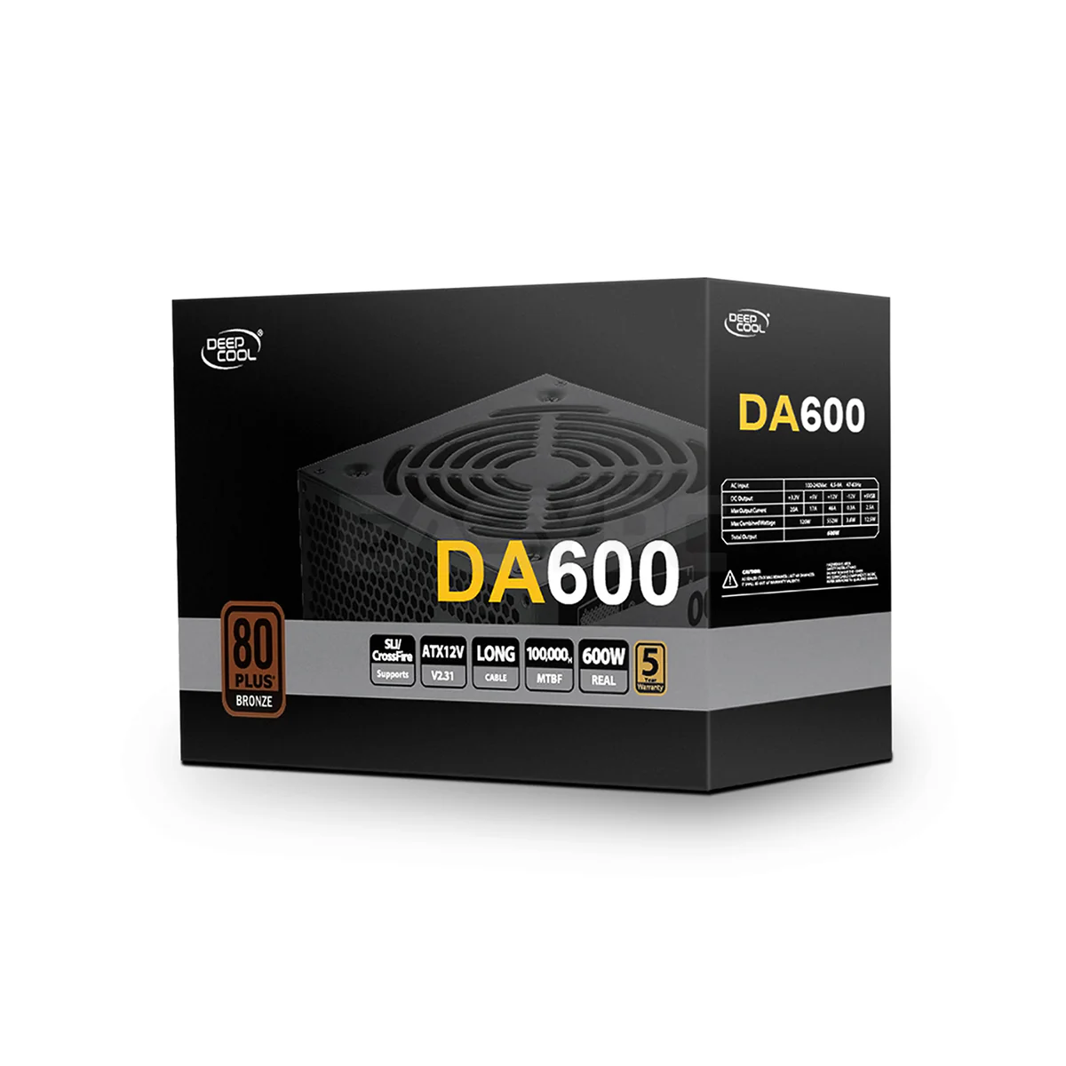 Deepcool 500W/ 600W / 700W 80+ Bronze Non-modular Power Supply 4JTP - Image 6