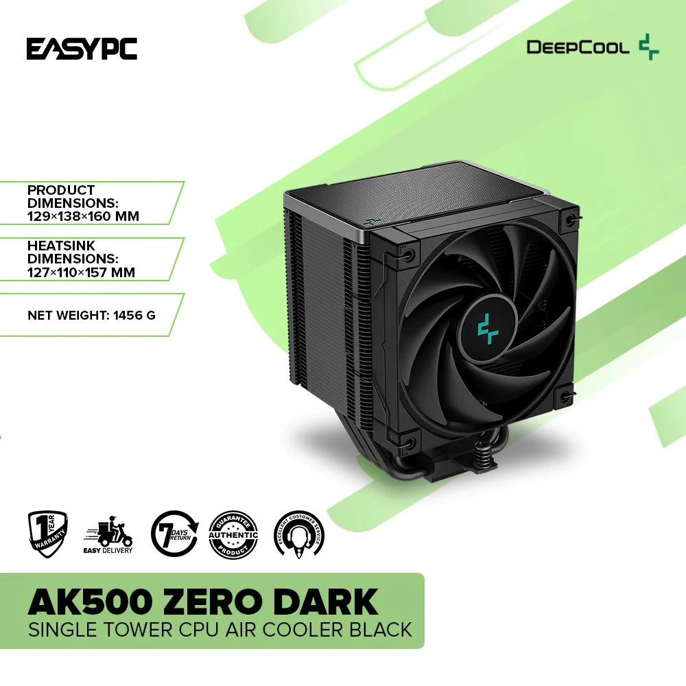 Deepcool AK500 Zero Dark Single Tower CPU Air Cooler Black - Image 2