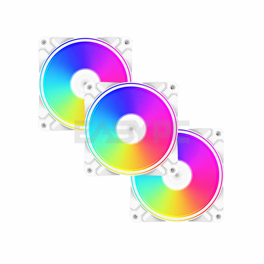 Deepcool CF120 Plus 3in1 ARGB Chassis Fan White - Image 3