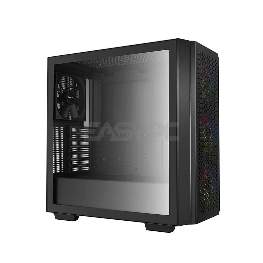 Deepcool CG560 Mid Tower PC Case Compatible with Mini-ITX / Micro-ATX / ATX / E-ATX, Black
