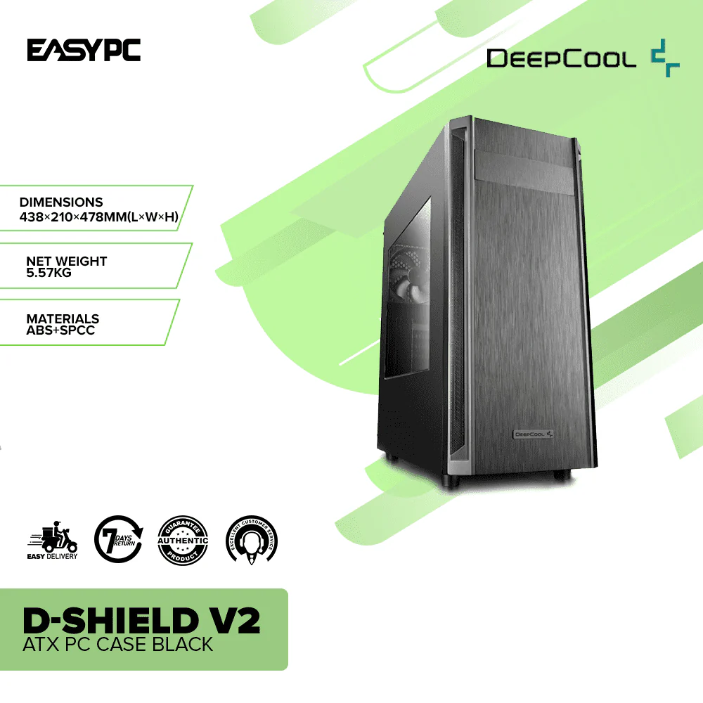 Deepcool D-Shield V2 ATX PC Case Black - Image 2