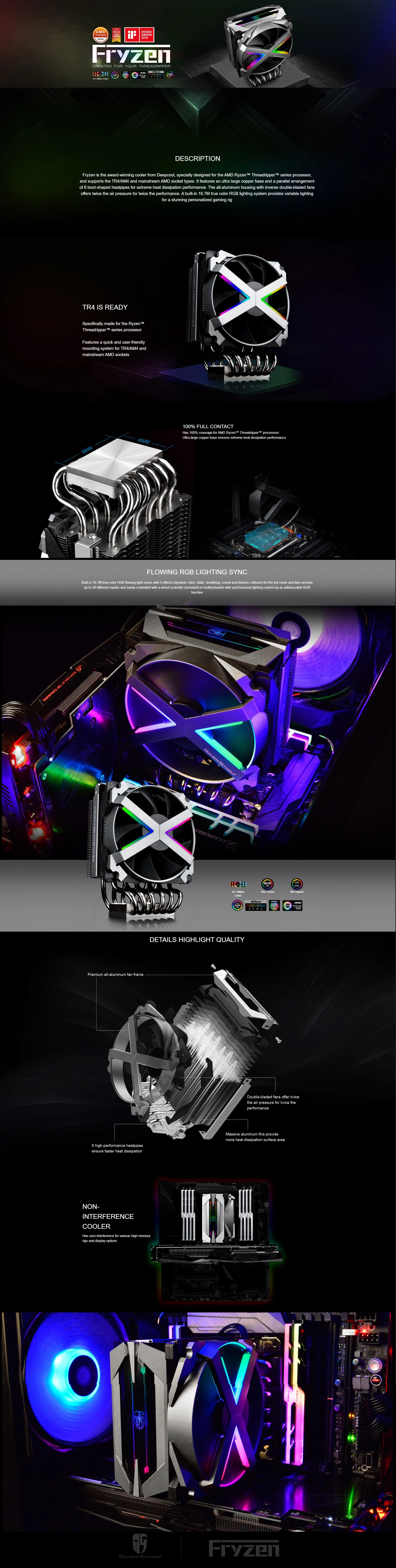 Deepcool Fryzen Air Cooled RGB - Image 5