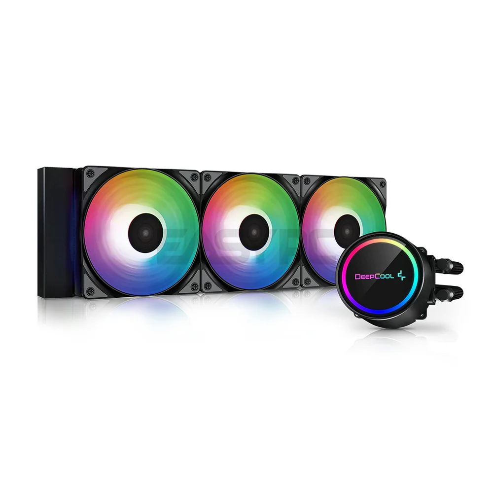 Deepcool Gammaxx L360 with Anti-Leak Tech PWM Fans ARGB Black and White CPU Liquid Cooler - Image 3