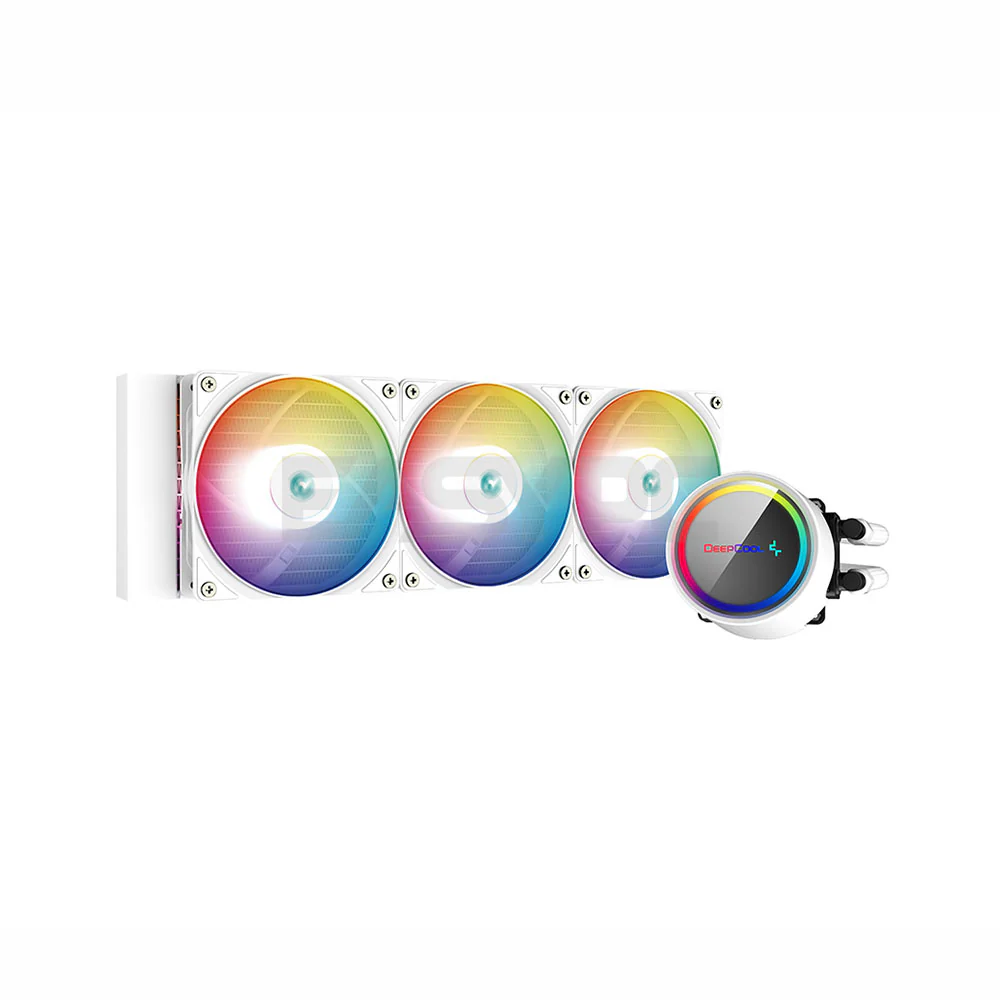 Deepcool Gammaxx L360 with Anti-Leak Tech PWM Fans ARGB Black and White CPU Liquid Cooler - Image 6