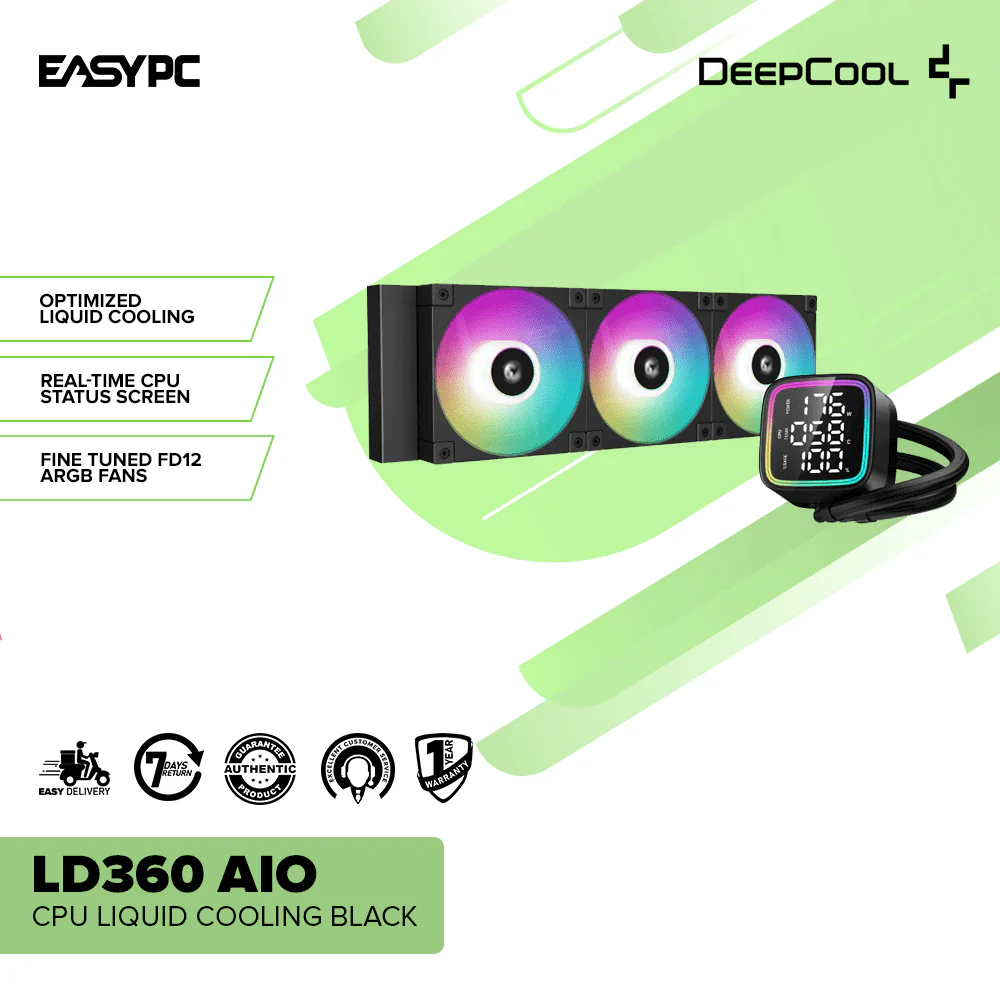 Deepcool LD360 AIO CPU Liquid Cooling Black - Image 2