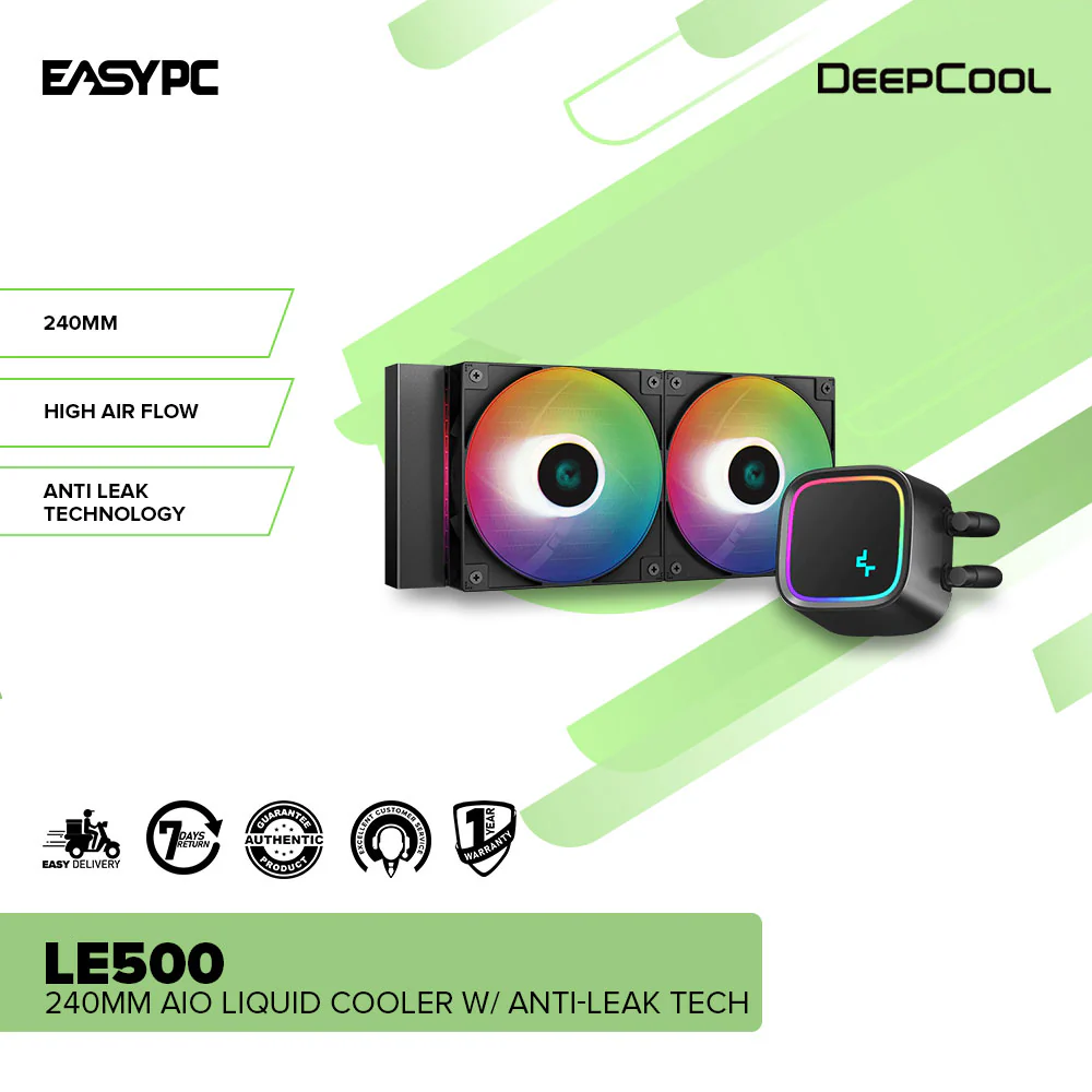 Deepcool LE500 240mm AIO Liquid Cooler w/ Anti-Leak Technology CPU Cooler - Image 2