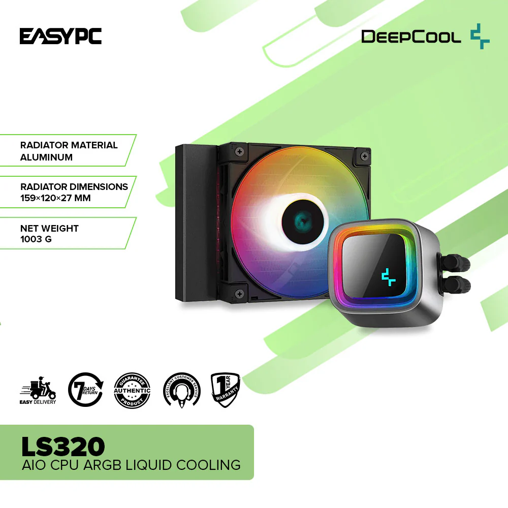 Deepcool LS320 AIO CPU ARGB Liquid Cooling - Image 2