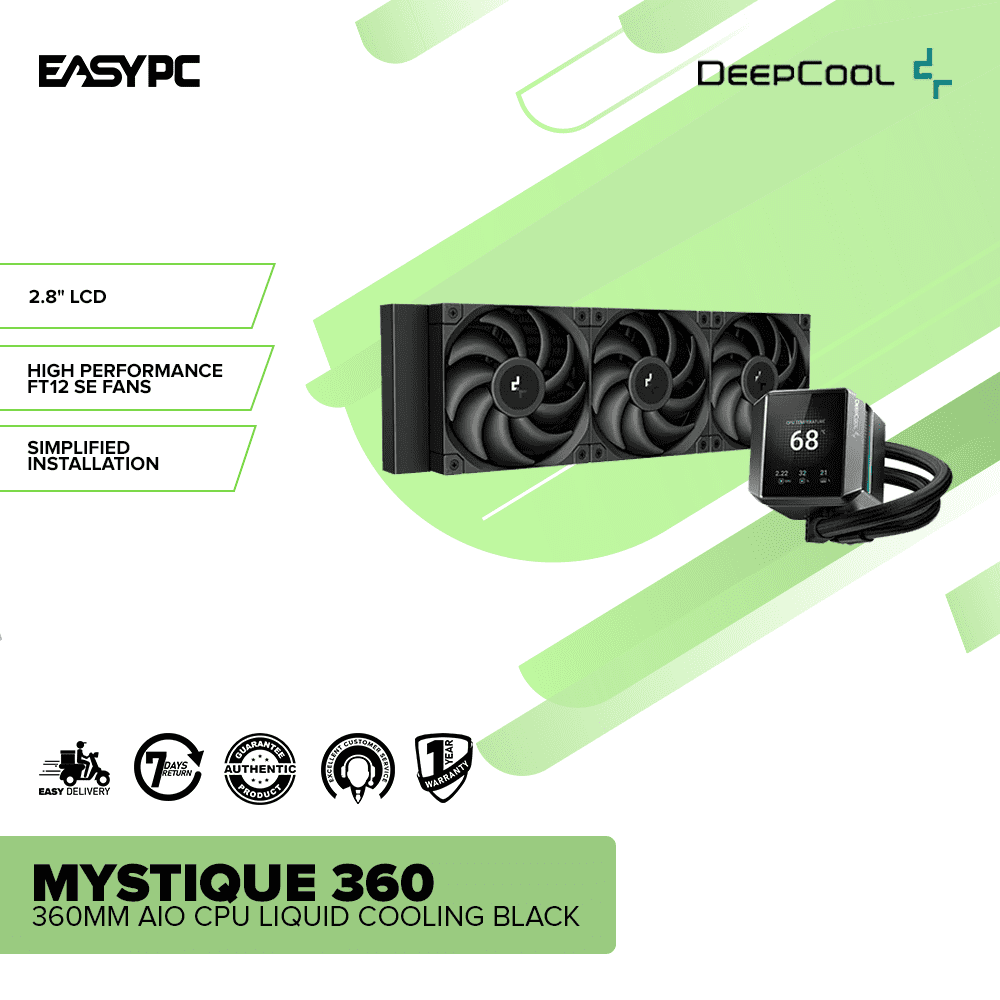 DeepCool Mystique 360 360MM AIO CPU Liquid Cooling Black - Image 2