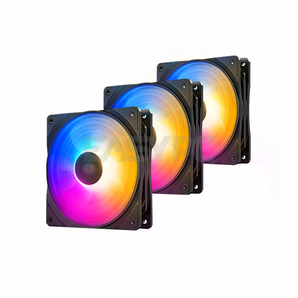 Deepcool RF120 FS 3 in 1 Silenty Powerful Simply Colorful Convenient Lighting Chassis Fan RGB Kit