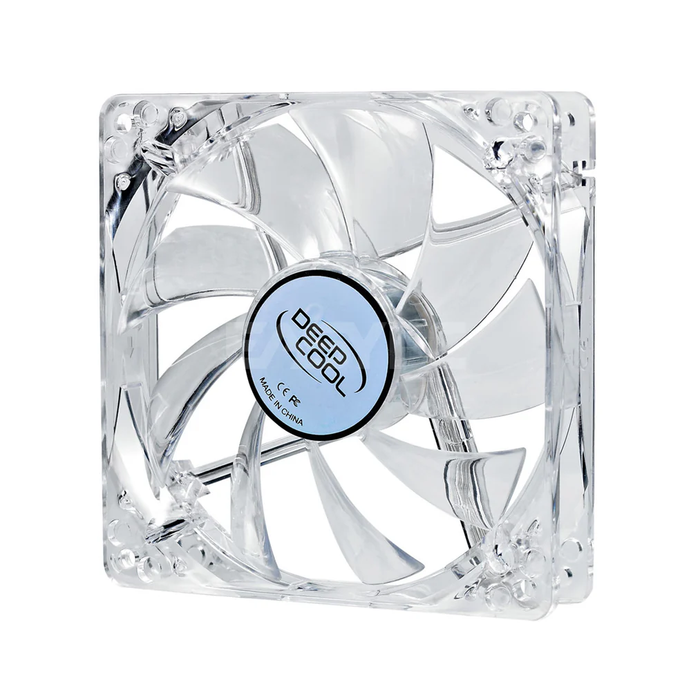 Deepcool XFAN 80mm L/R Transparent Chassis Fan Red Led - Image 2