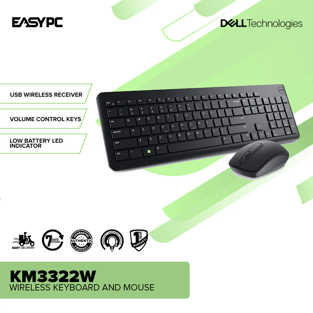 Dell KM3322W Wireless Keyboard and Mouse - Image 2