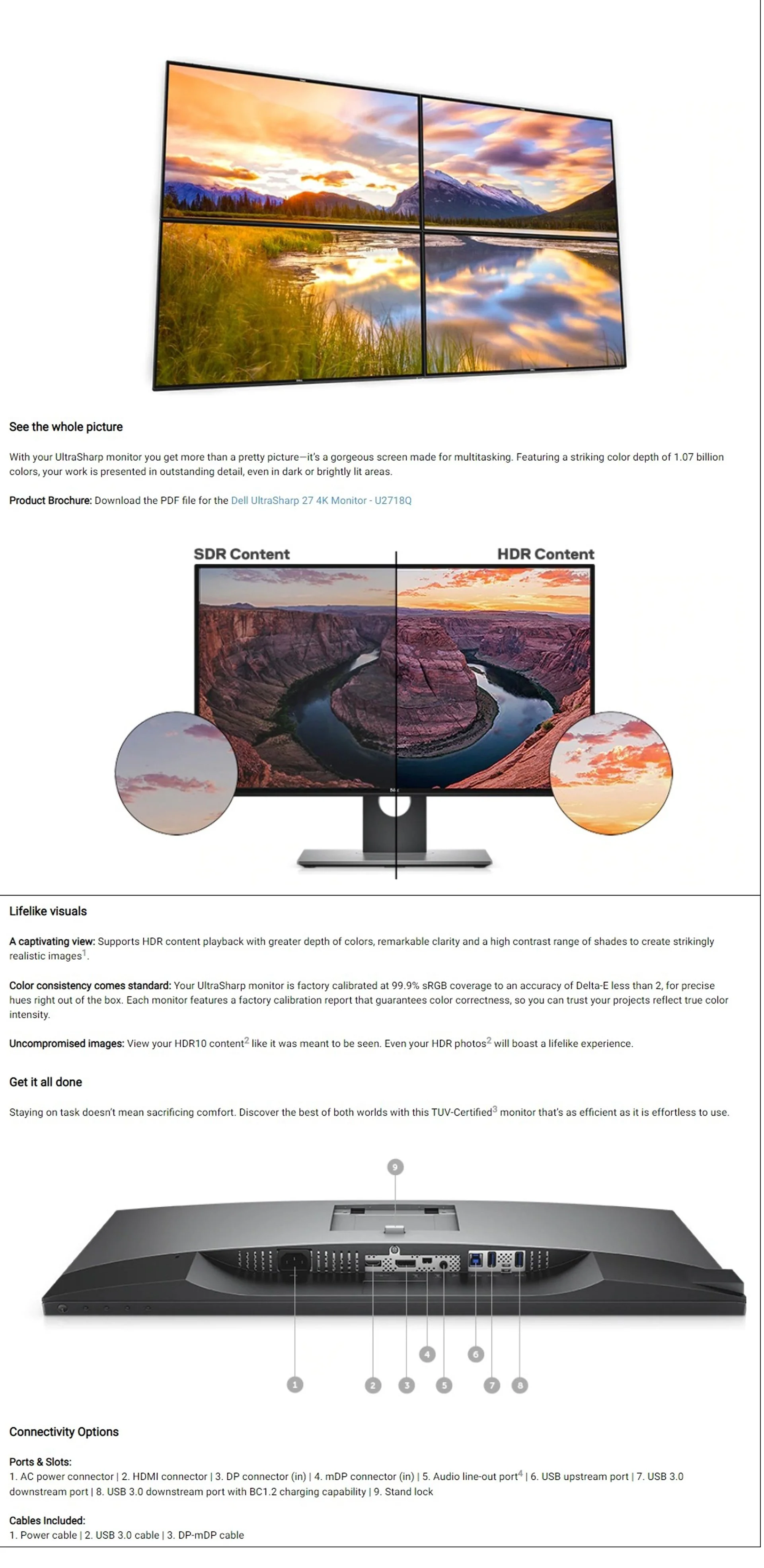 Dell UtraSharp U2718Q 27" IPS 4K Led Monitor - Image 6