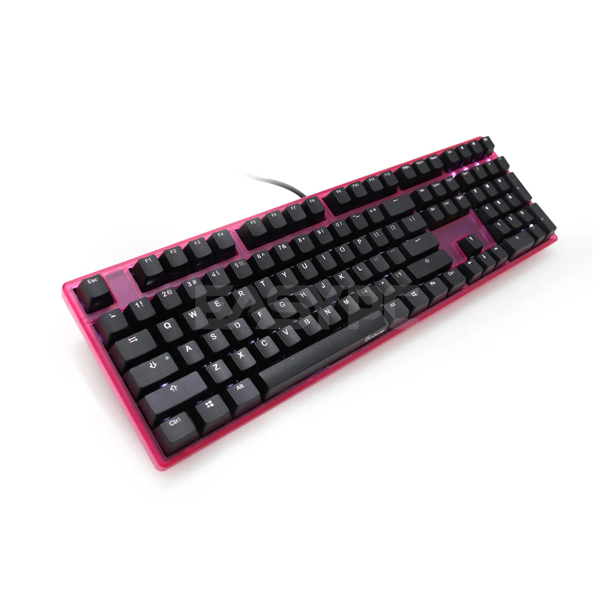 Ducky One DKON1508F-CUSPHBAB1 White LED Cherry MX Blue Mechanical Keyboard Pink Case DUDK959 4JTP - Image 2