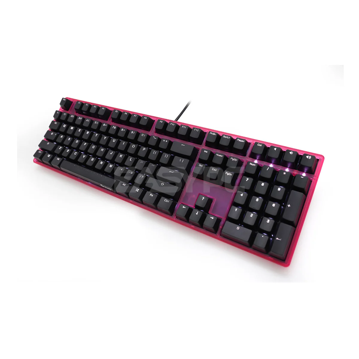 Ducky One DKON1508F-CUSPHBAB1 White LED Cherry MX Blue Mechanical Keyboard Pink Case DUDK959 4JTP - Image 3