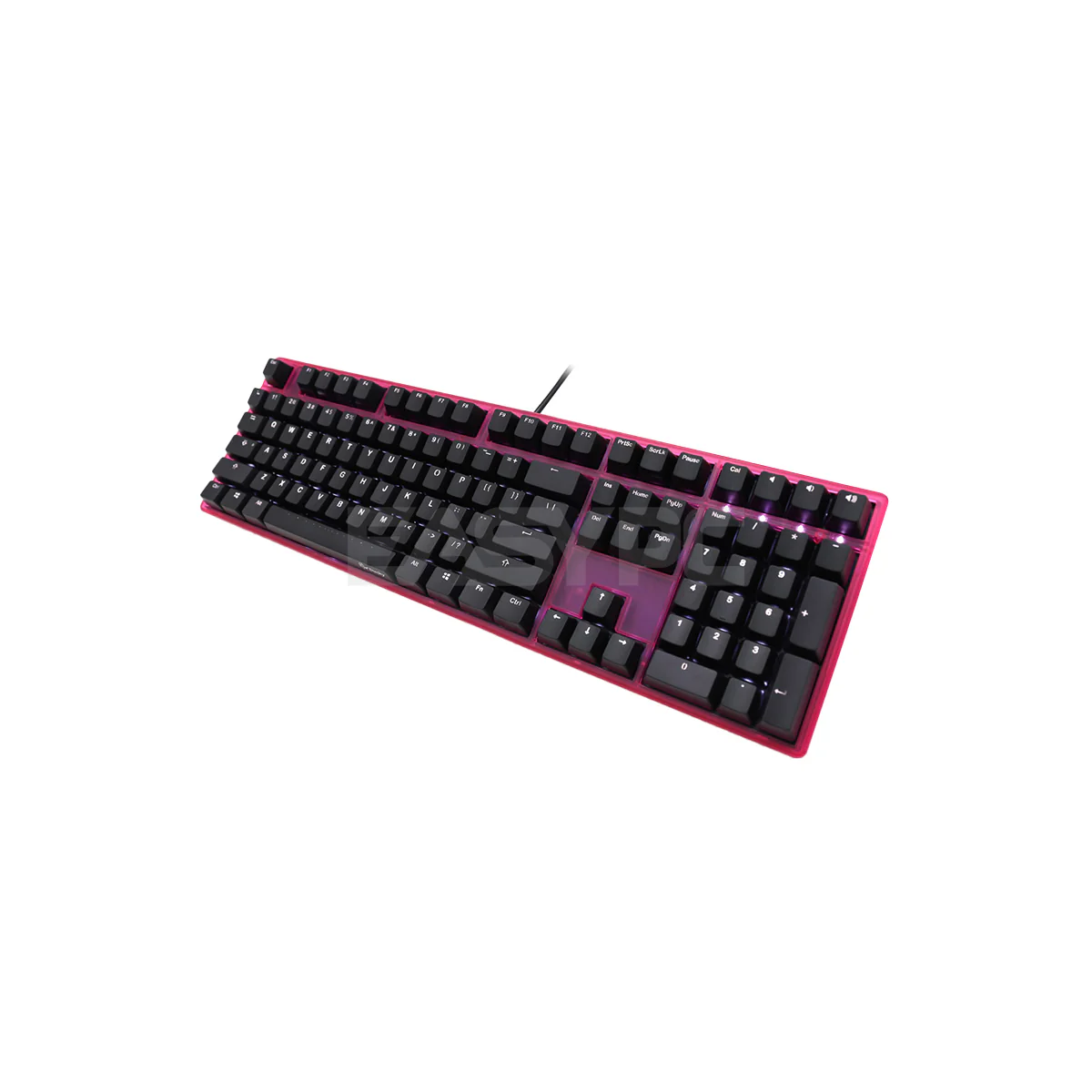 Ducky One DKON1508S-BUSADAPW2 White LED Cherry MX Brown Mechanical Keyboard Pink Case DUDK958 4JTP - Image 2