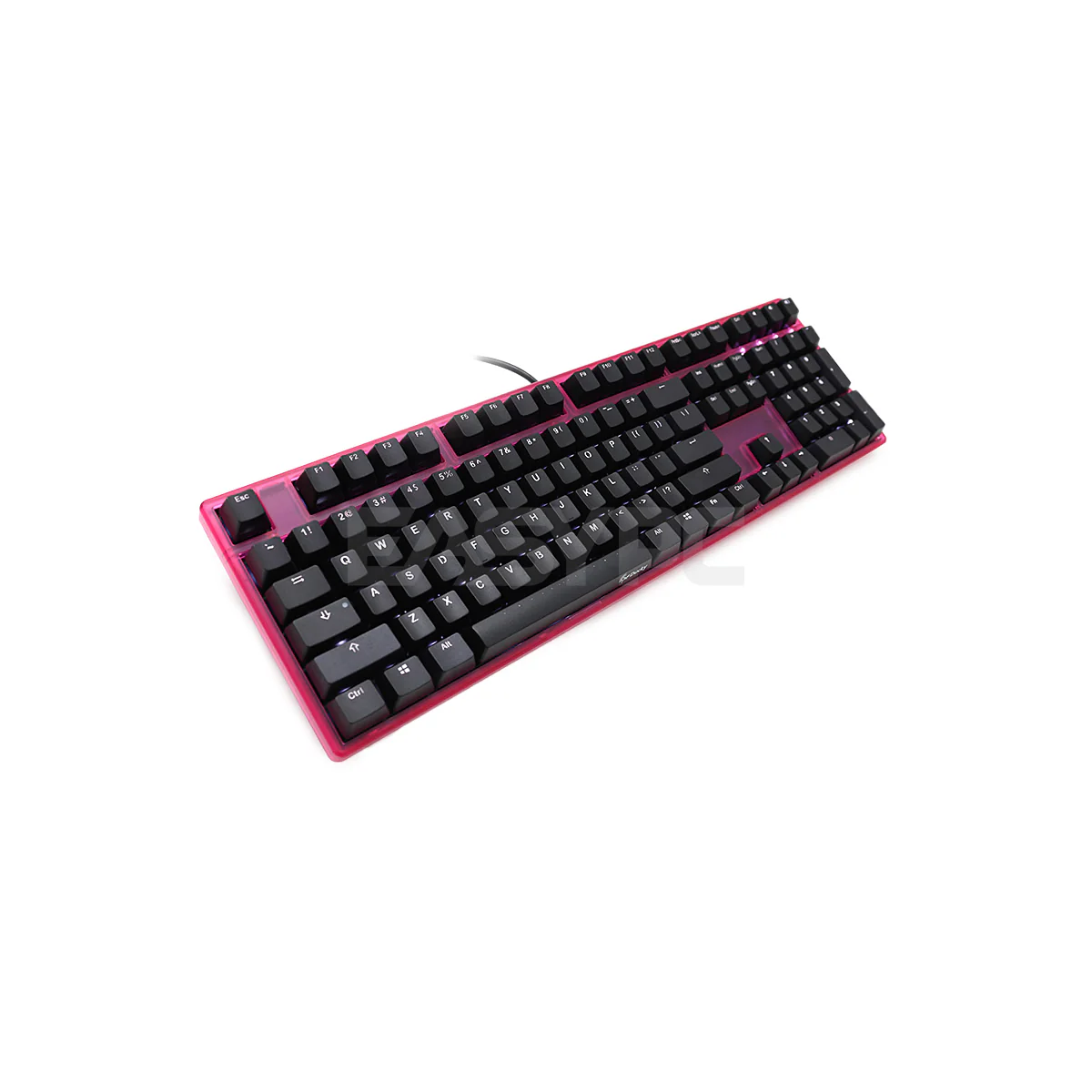 Ducky One DKON1508S-BUSADAPW2 White LED Cherry MX Brown Mechanical Keyboard Pink Case DUDK958 4JTP - Image 3