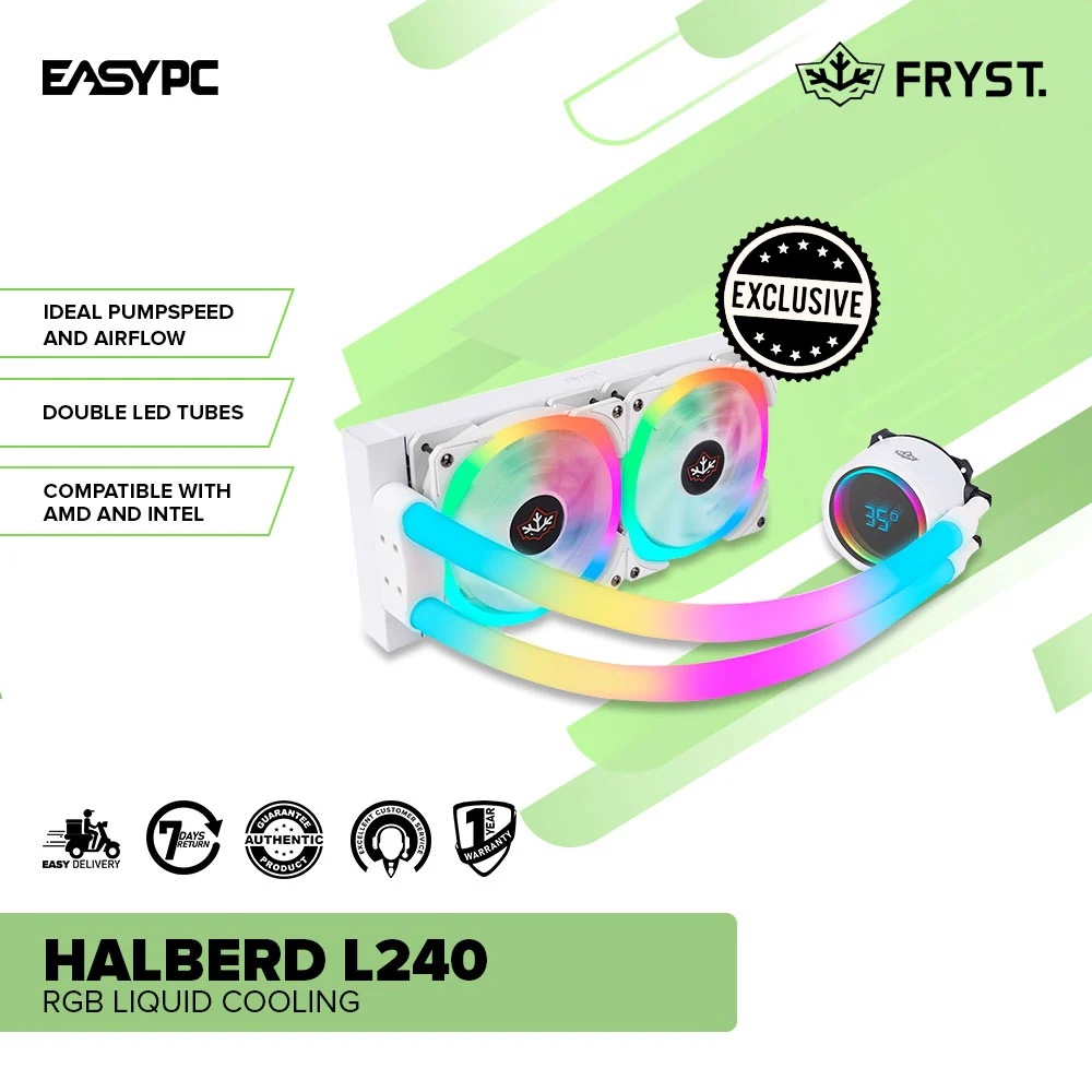 FRYST HALBERD L120 / L240 Hydraulic Bearing RGB Liquid Cooling - Image 7