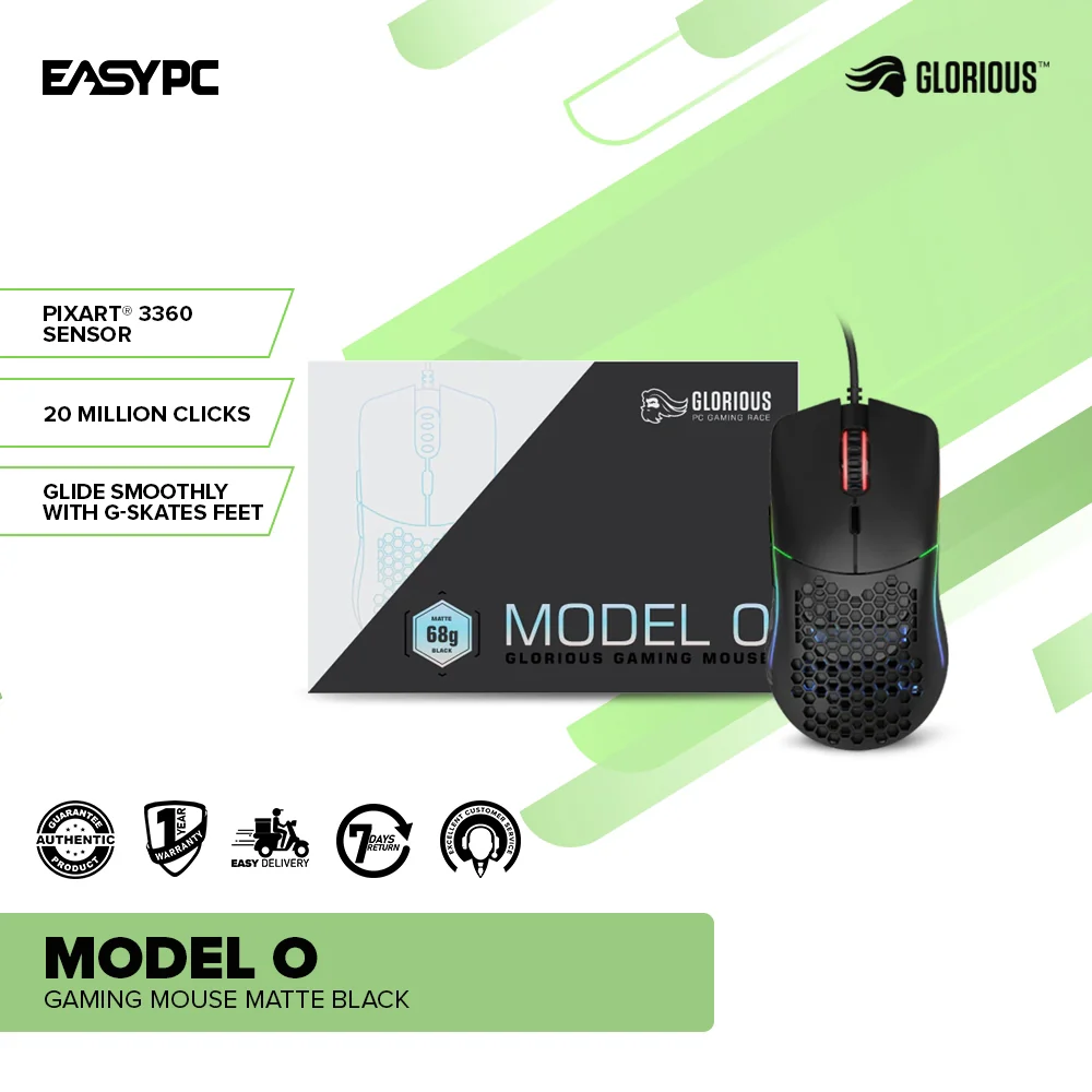 Glorious Model O Gaming Mouse Matte Black or White - Image 2