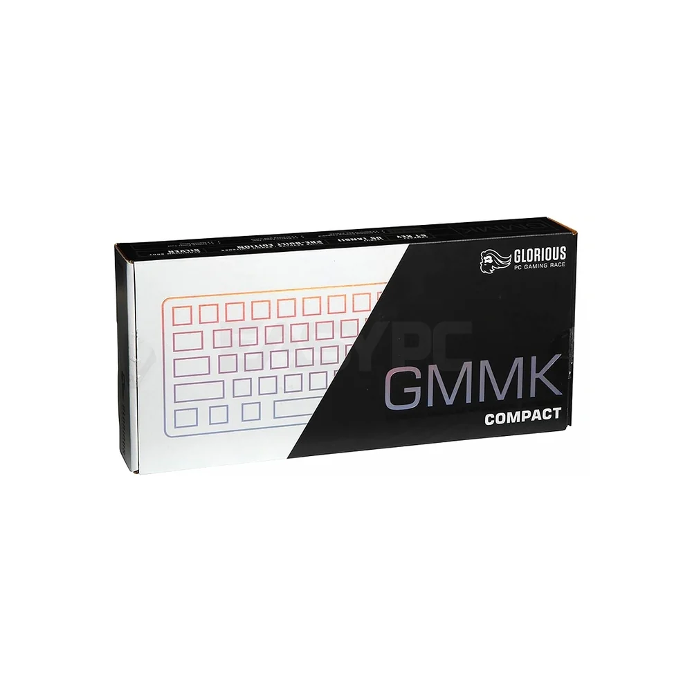Glorious Modular Mechanical Keyboard Compact Gateron Brown White Ice - Image 3