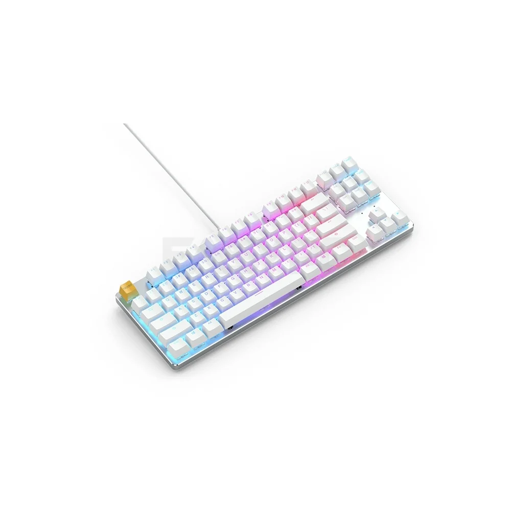 Glorious Modular Mechanical Keyboard TKL Gateron Brown White Ice - Image 4