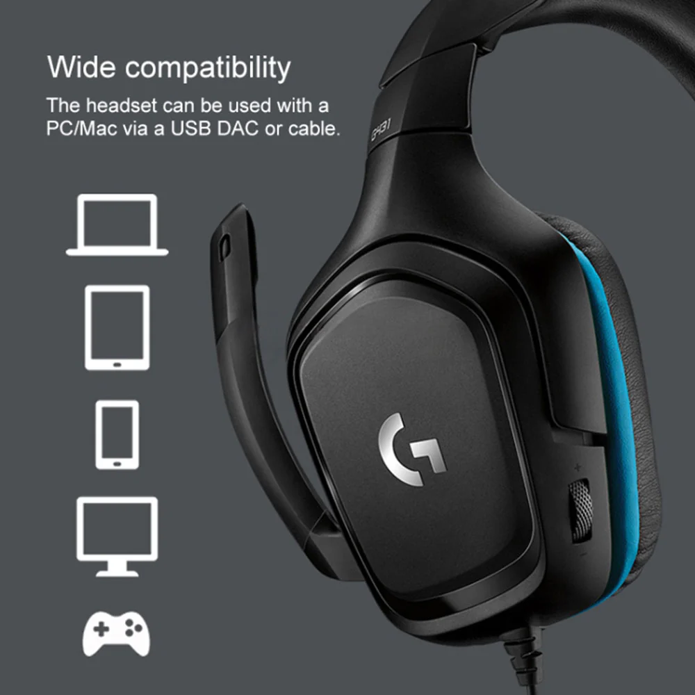 Logitech G431 7.1 Surround Sound Gaming Headset - Image 7