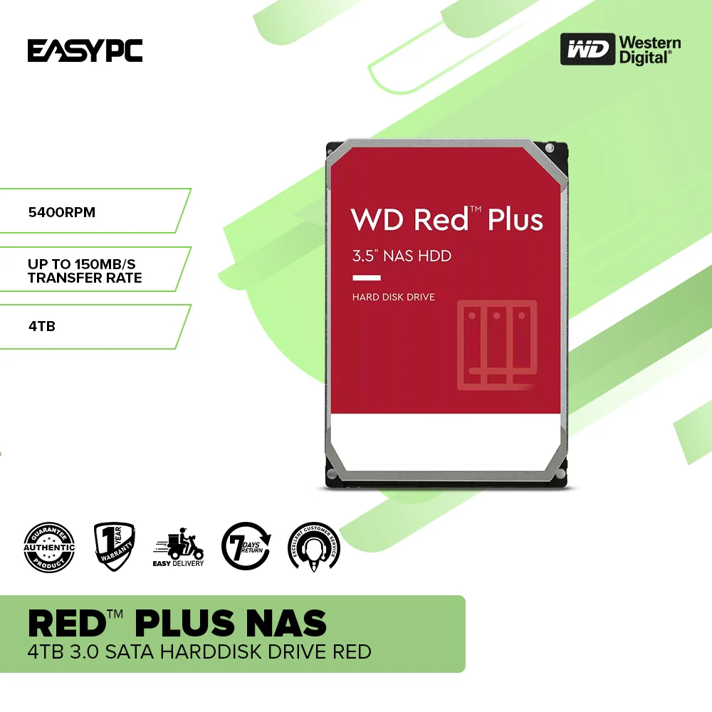 Western Digital 4tb 3.0 Sata Harddisk Drive Red - Image 2