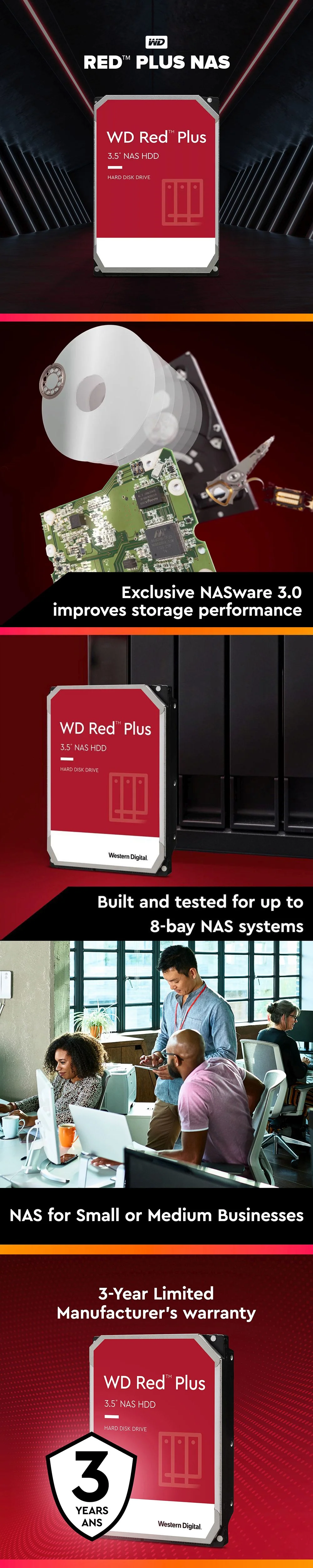 Western Digital 4tb 3.0 Sata Harddisk Drive Red - Image 7