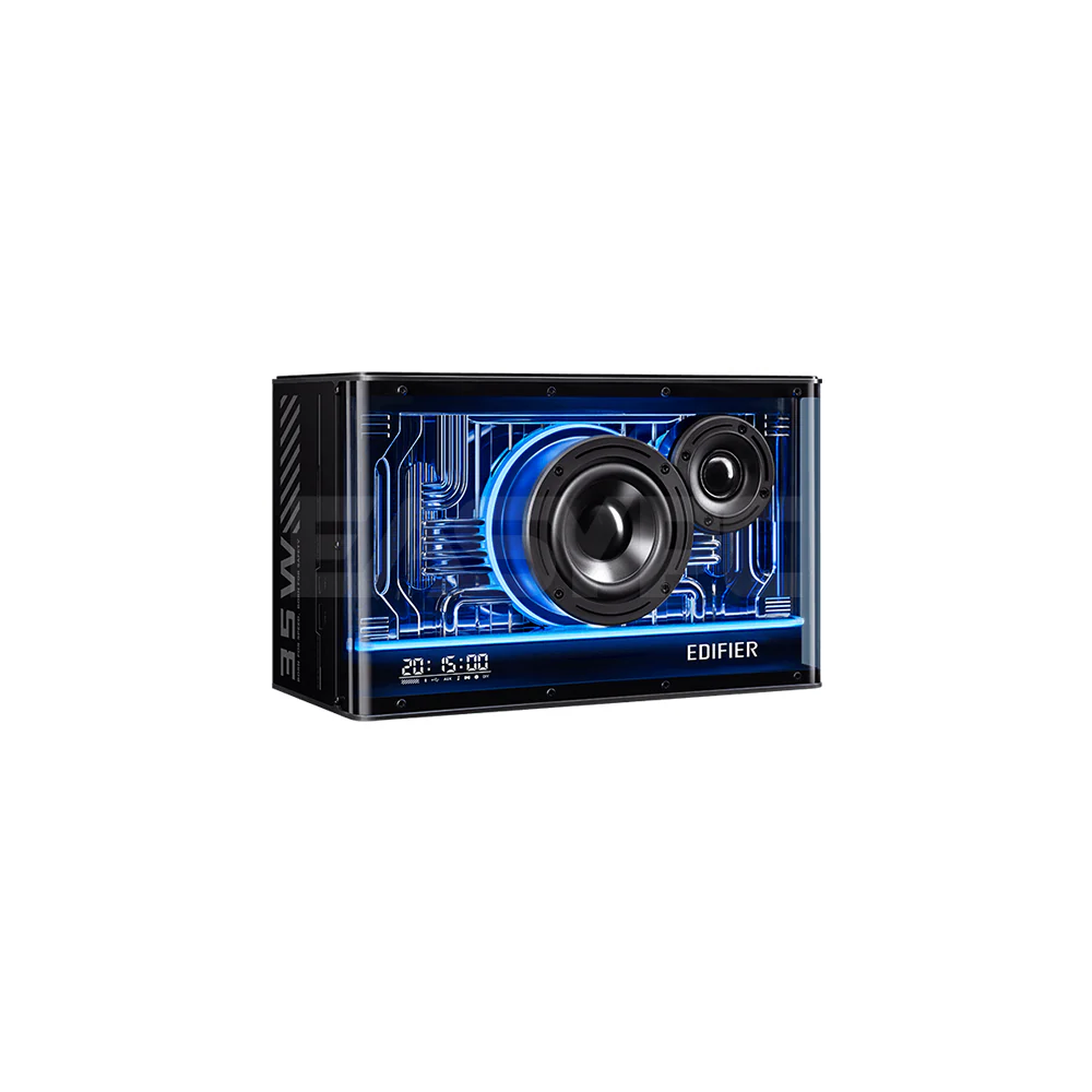 Edifier QD35 Tabletop Bluetooth Speaker with GaN charger Black - Image 3
