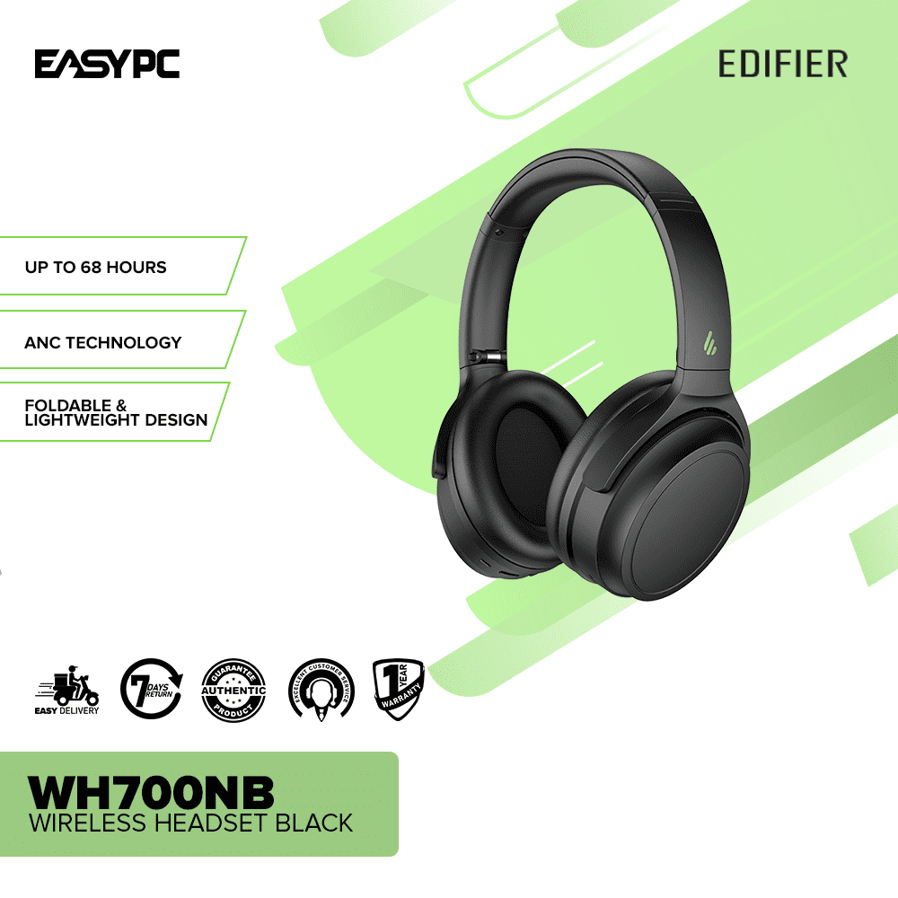 Edifier WH700NB Wireless Headset Black - Image 2