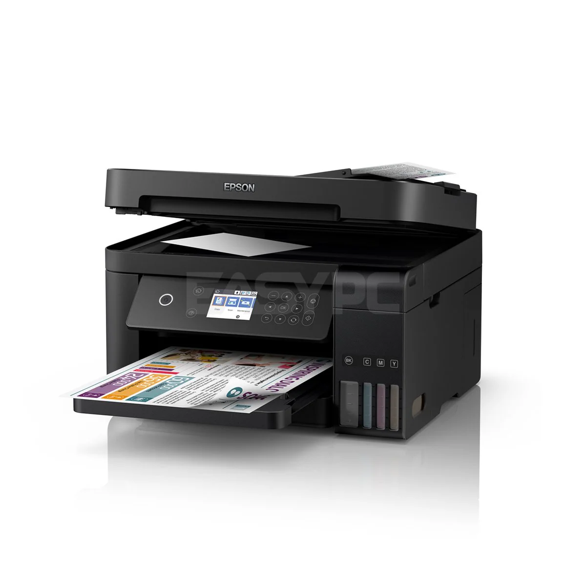 Epson L6170 Wifi Duplex All in One Ink Tank with ADF Print speeds up to 15ipm for black and 8.0ipm for color, Ethernet & Wi-Fi Direct, Ethernet & Wi-Fi Direct Printer