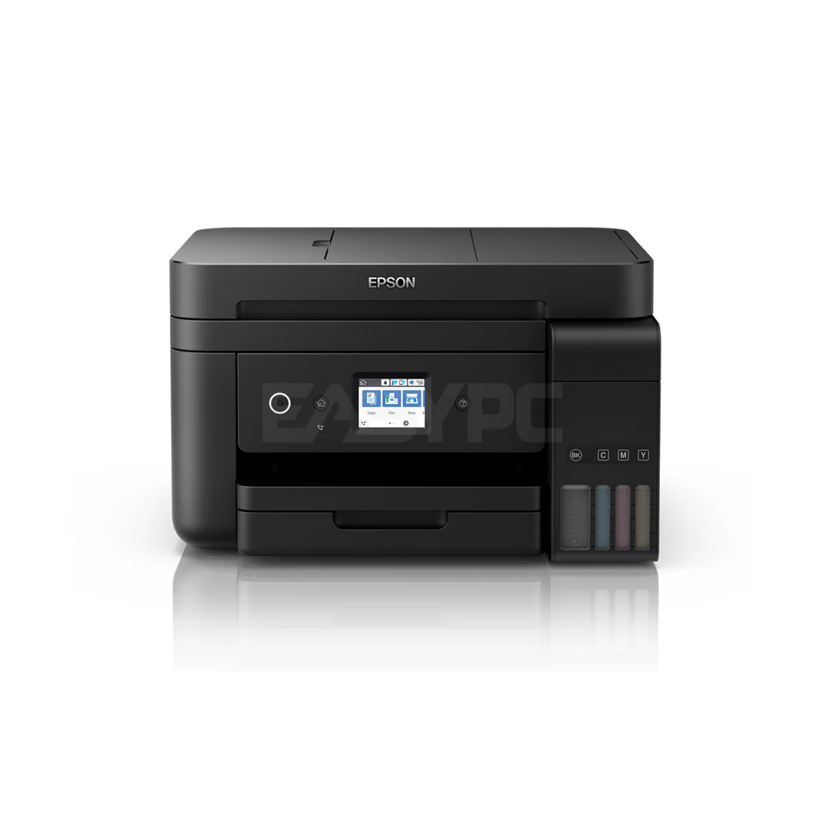 Epson L6190 Wi-Fi Duplex All-in-One Ink Compact integrated tank design, Print speeds up to 15ipm for black and 8.0ipm for colour, Auto-duplex printing, Fax and ADF capability, Spill-free ink refilling Tank Printer with ADF