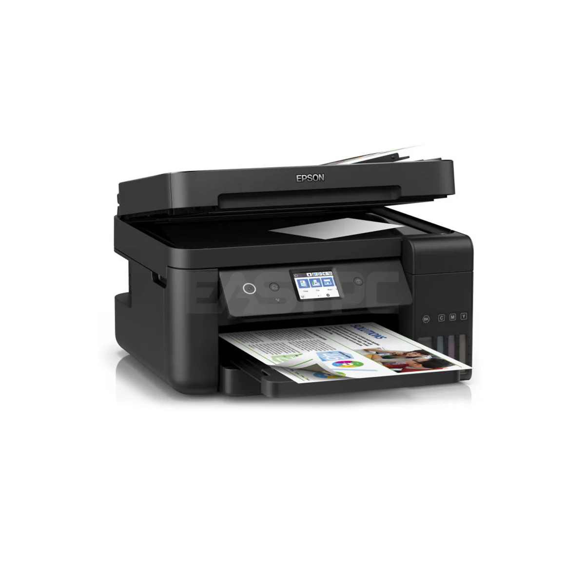 Epson L6190 Wi-Fi Duplex All-in-One Ink Compact integrated tank design, Print speeds up to 15ipm for black and 8.0ipm for colour, Auto-duplex printing, Fax and ADF capability, Spill-free ink refilling Tank Printer with ADF - Image 3