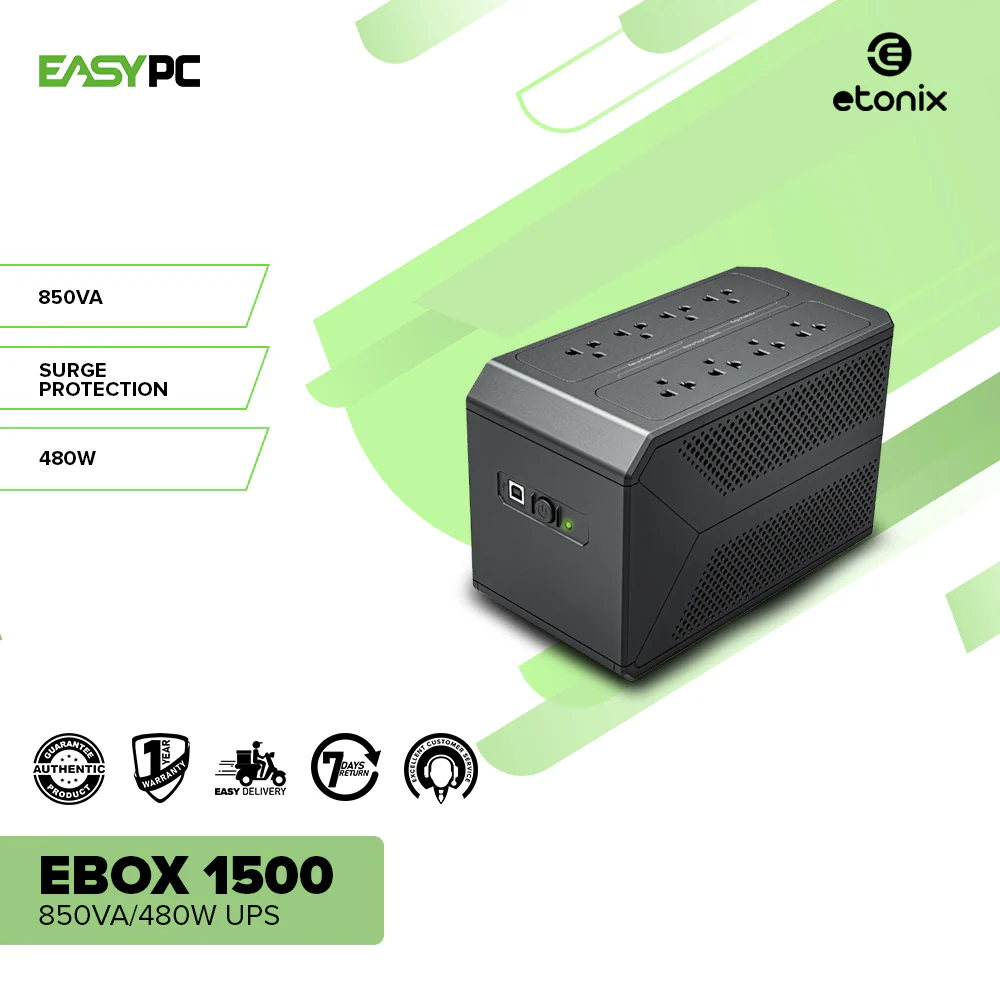 Etonix EBOX 1500 850VA/480W UPS - Image 2