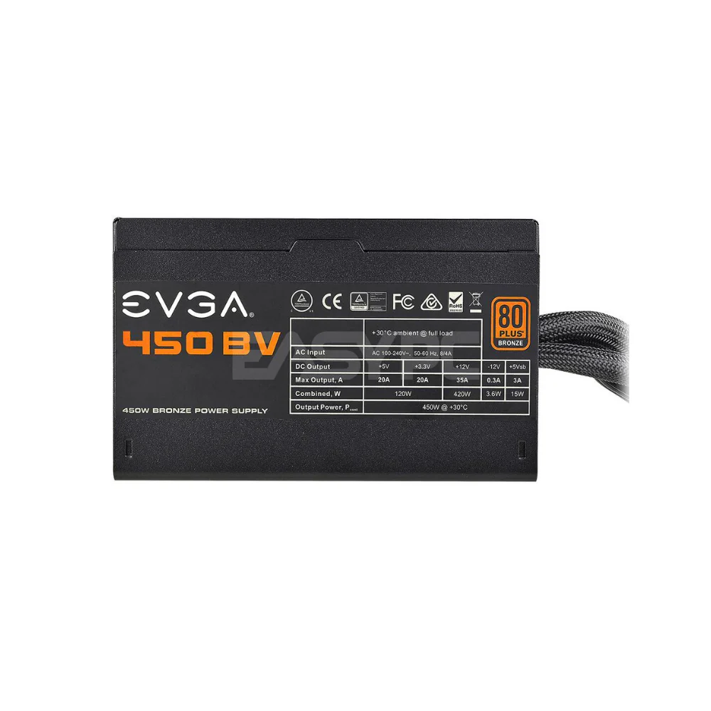 EVGA 450BV 450 watts 80 Plus Bronze Power Supply - Image 3