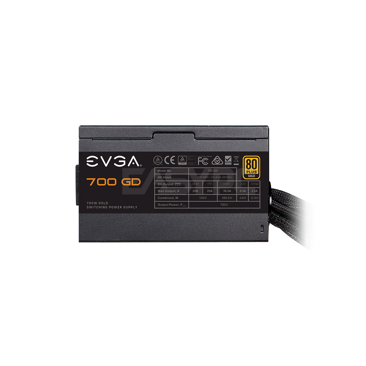 EVGA 600 GD/700 GD Gold Single-Rail +12v Non-Modular 100-GD-0600-V1 Power Supply 5NANO - Image 9