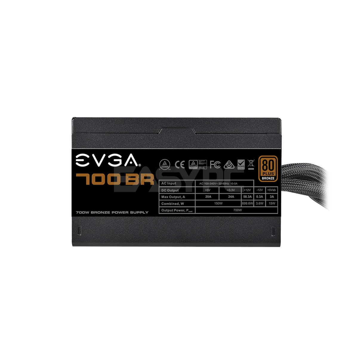 EVGA 700BR 700watts 80 Plus Bronze Power Supply - Image 3