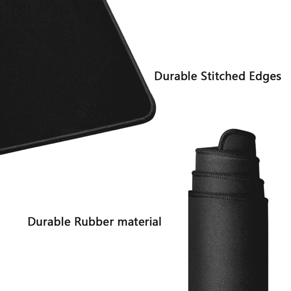 Extended Mousepad (700x300x3MM) Plain Black - Image 4