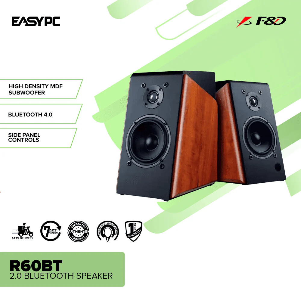 F&D R60BT 2.0 Bluetooth Speaker - Image 2