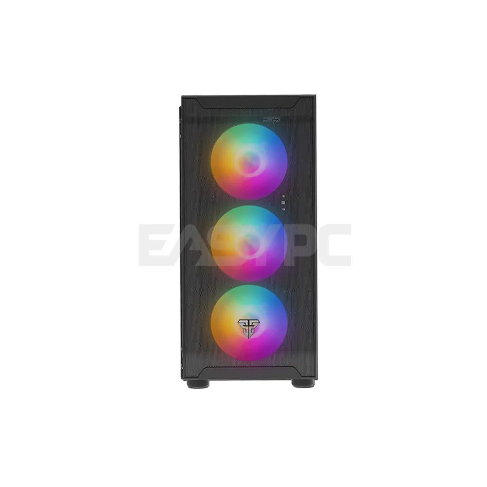 Fantech Aero CG80 with 4 RGB Fan Mid Tower Case Black - Image 3