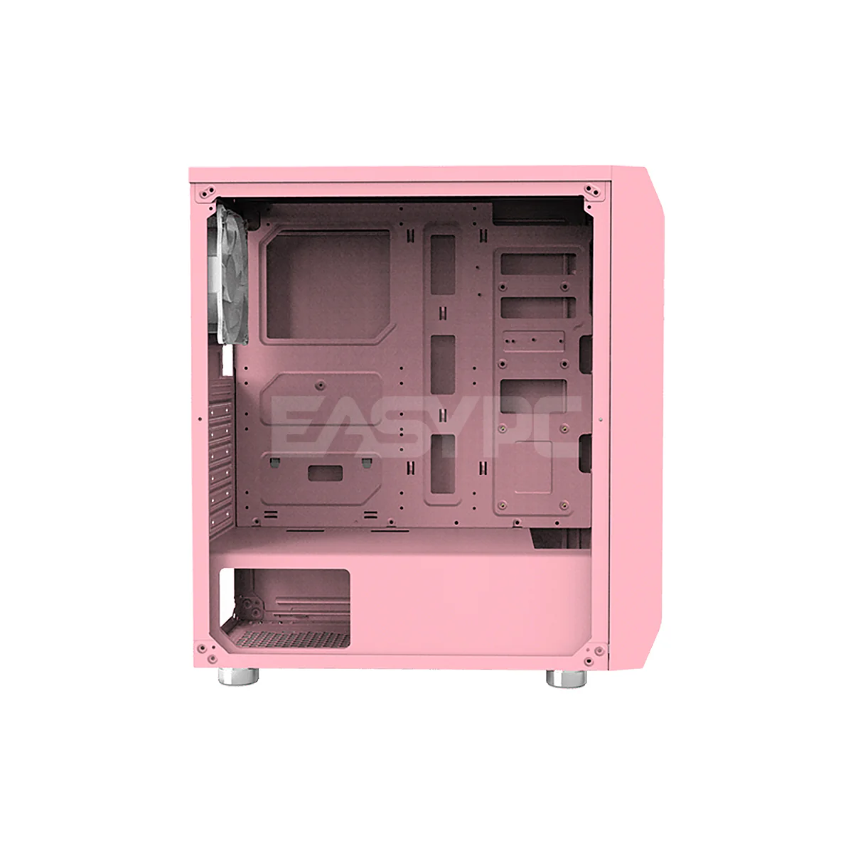 Fantech Aero Tempered Glass Dust Filter CG80 with 4 RGB Fan Mid Tower Case Pink - Image 3