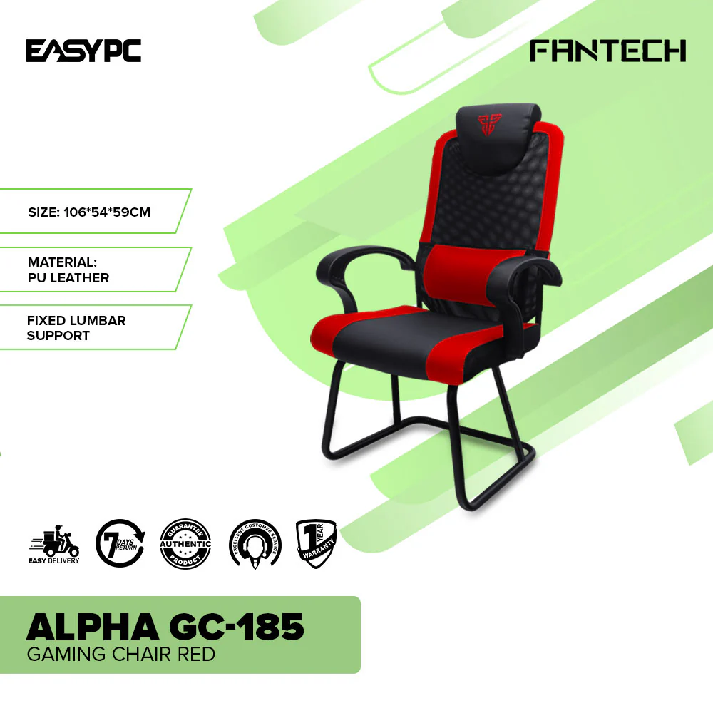 Fantech Alpha GC-185 Gaming Chair Red - Image 2