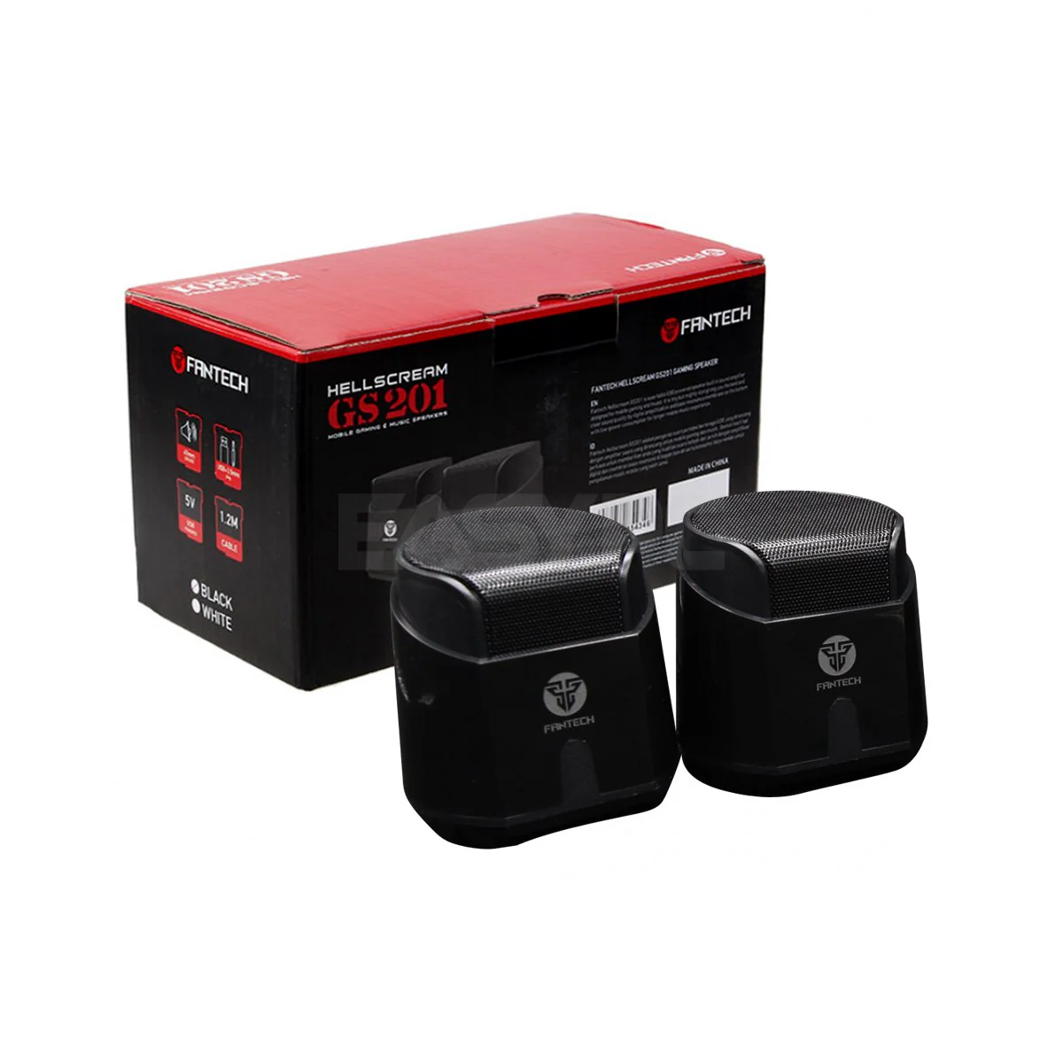 Fantech  GS201  Hellscream  Plug and Play wired super basss Speaker  Gaming Speaker