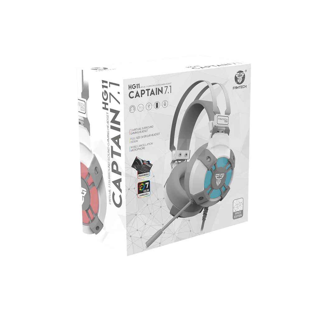 Fantech HG11 Captain 7.1 Gaming Headset White - Image 3
