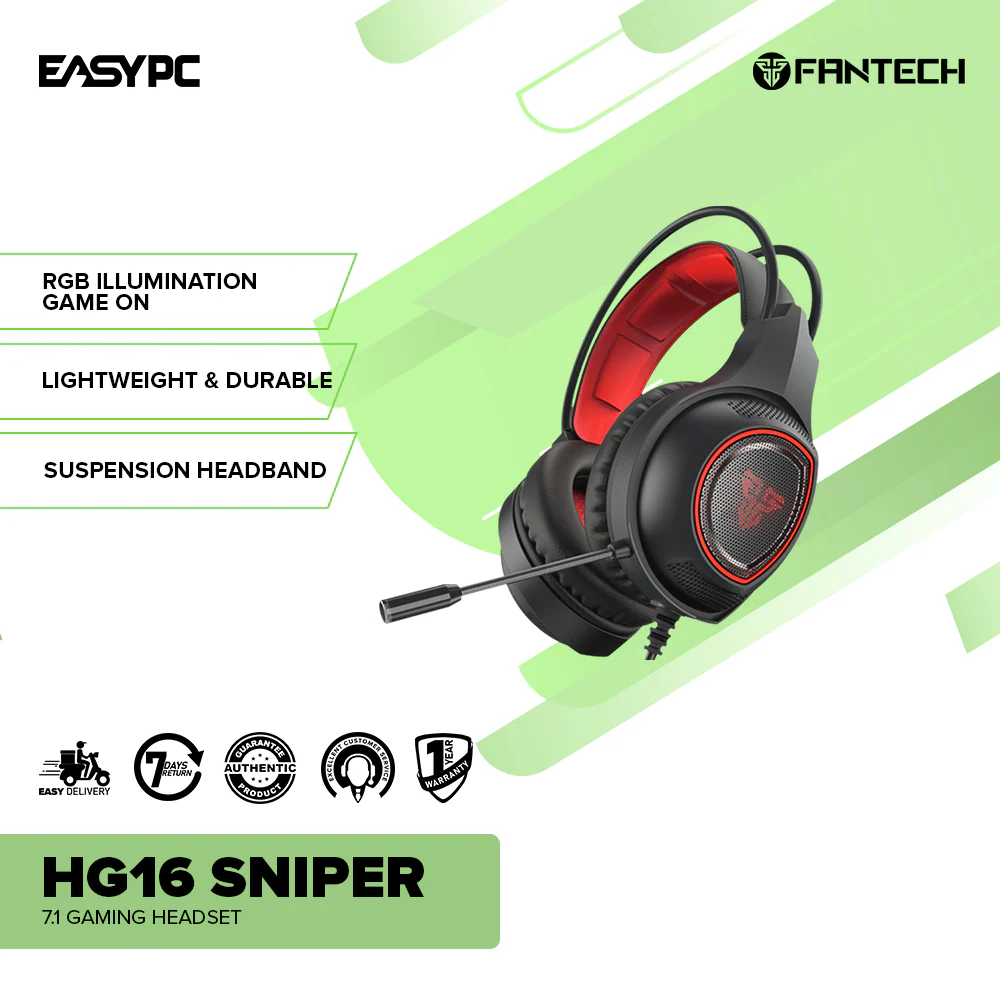 Fantech HG16 Sniper 7.1 Gaming Headset - Image 2