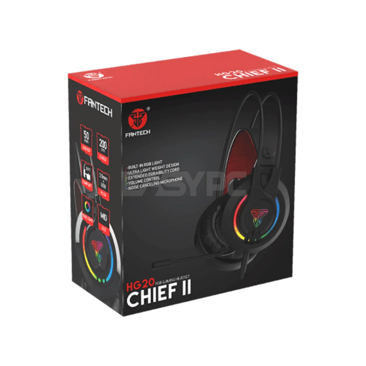Fantech HG20 Chief II Full Size Around Ear Flexible Microphone Gaming Headset - Image 7