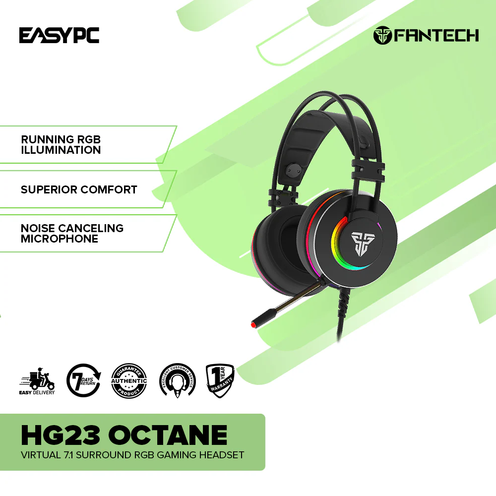 Fantech HG23 OCTANE Virtual 7.1 Surround RGB Gaming Headset - Image 2