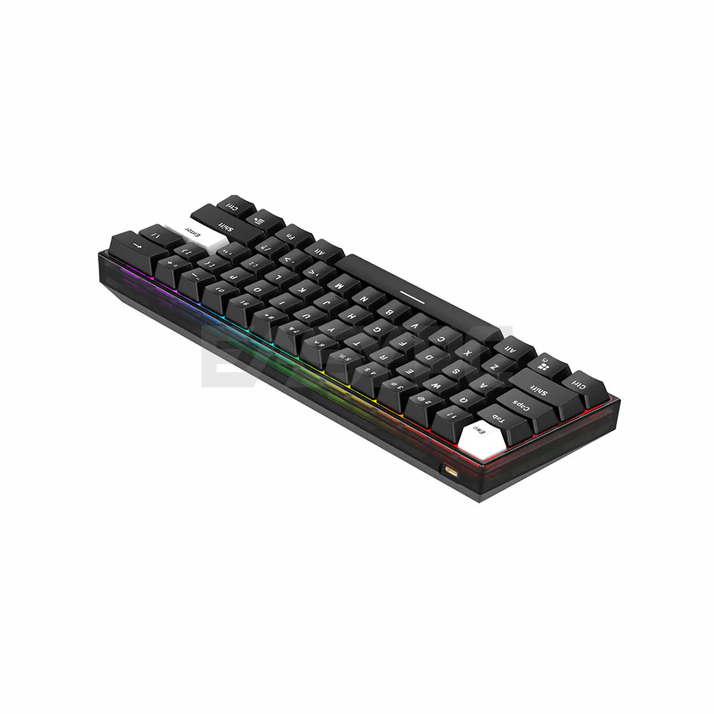 Fantech MAXFIT61 Frost Red and Blue Switches RGB Wireless Mechanical Gaming Keyboard - Image 11